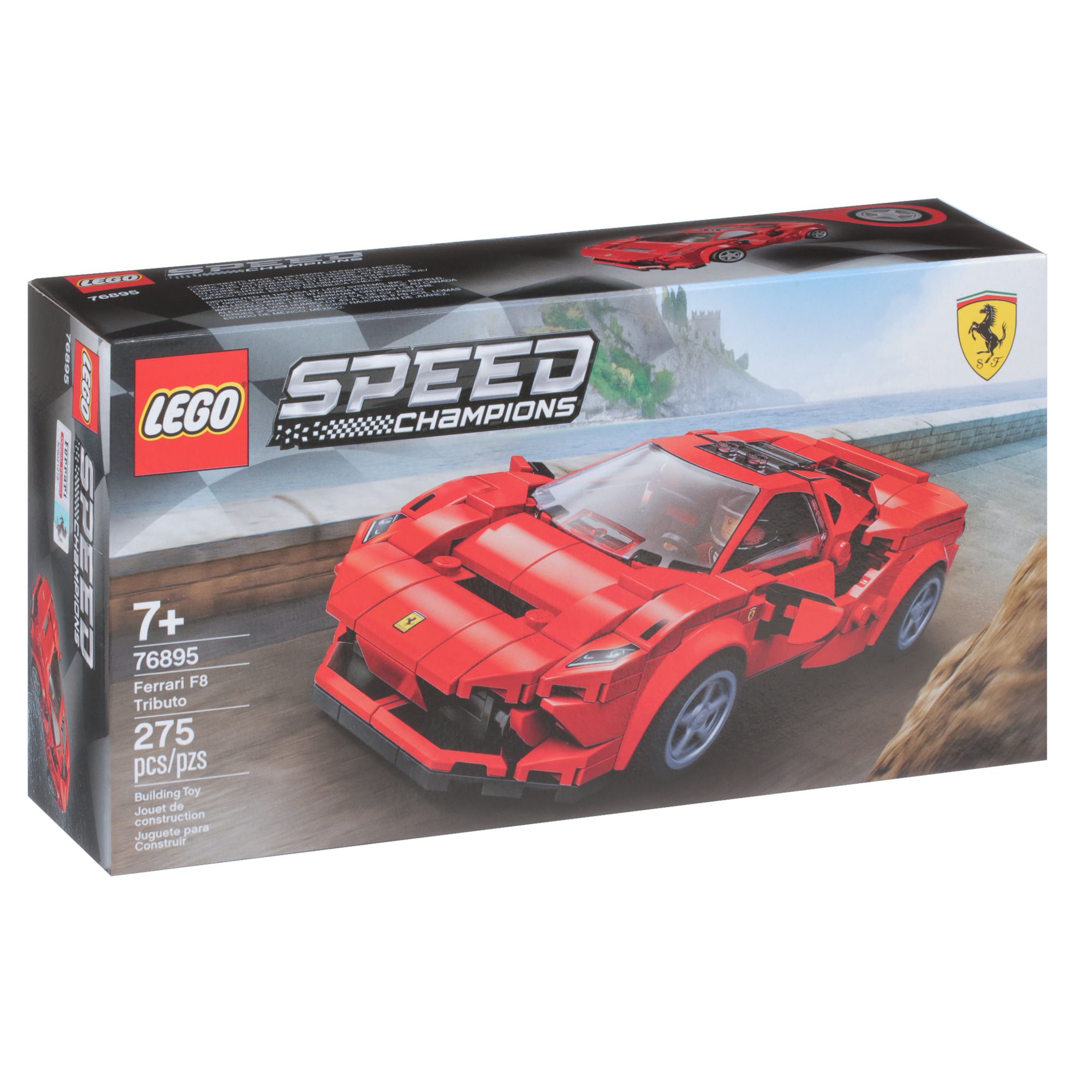 LEGO Speed Champions 76895 Ferrari F8 Tributo Racing Model Car, Vehicle Building Car (275 pieces) - image 11 of 12