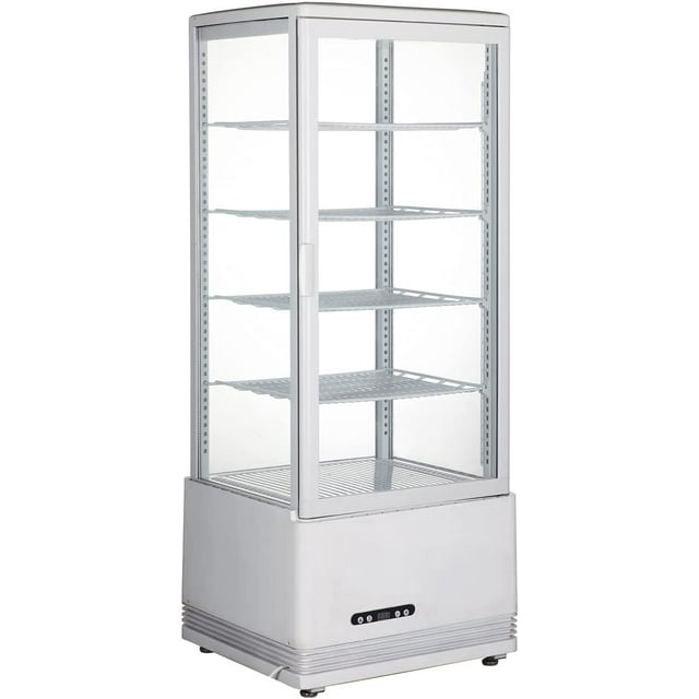 Vitrine Commerciale en Verre de 25,8 Gallons pour Gâteaux Réfrigérés avec Dégivrage Automatique 110 V