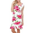 thumbnail image 3 of Women's Floral Trumpet Hem Dress, 3 of 4
