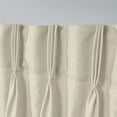 thumbnail image 3 of Exclusive Home Loha Light Filtering Pinch Pleat Curtain Panel Pair, 84" Length, Natural, 3 of 7