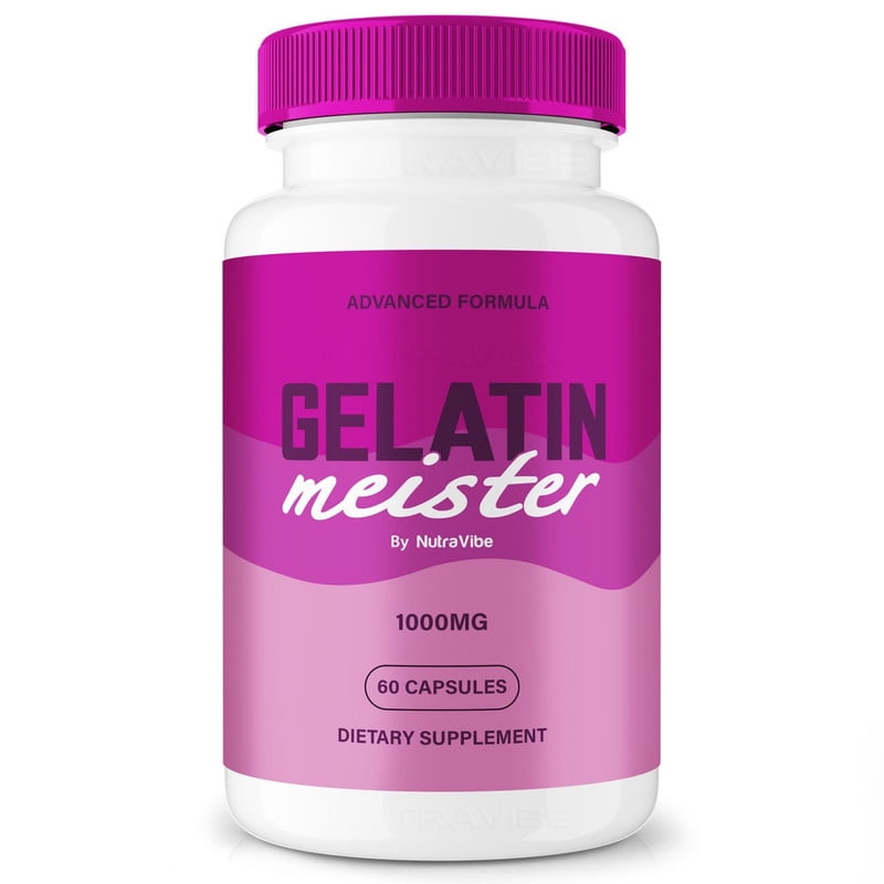 Gelatin Meister – Natural Daily Pill Formula Designed to align with Fitness Goals, Support active Lifestyle & Body Balance | Just 2 Easy-to-Swallow Pills Daily (60 Capsules)