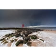 thumbnail image 2 of A Red Lighthouse Along The Coast Under A Stormy Sky; South Shields  Tyne And Wear  England Poster Print, 2 of 2