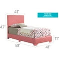 thumbnail image 2 of Glory Furniture Aaron G1880-TB-UP Twin Bed , PINK, 2 of 3