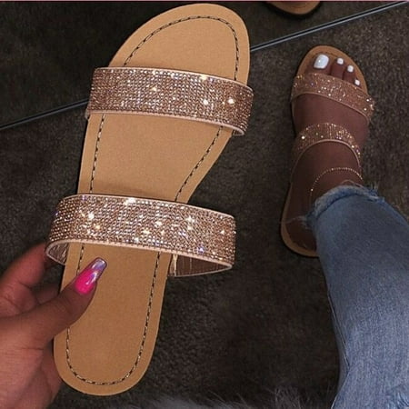 

Slippers For Women Women S Sandals Fashion Roman Flat Slippers Casual Beach Indoor&Outdoor Shoes Womens Slippers