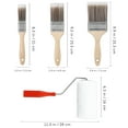 thumbnail image 2 of RENACLIPY 1 Set Angled Paint Brushes in Assorted Color for Home Use and Beginners 9.8*1.5*0.5in, 2 of 6