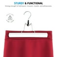 HighGrade Wooden Pants Hangers with Clips Non Slip Skirt Hangers