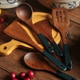 thumbnail image 3 of Frying Spatula Cooking Spoon Shovel Wooden Kitchen Utensils Set Tableware 30 YIWEI, 3 of 9