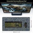 thumbnail image 3 of Gaming Mouse Pad, Topographic Contour Mouse Pad 31.5x15.7inch Large Extended Computer Mouse Mat Keyboard Full Desk Mousepad for Gaming, Office, Home, 3 of 6
