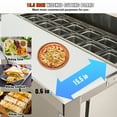 thumbnail image 5 of VEVOR 48"W Commercial Refrigerated Sandwich / Salad Prep Table 2 Doors with 12 Pan Capacity, Temp Control, 5 of 9