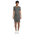 thumbnail image 4 of Destination Maternity Women's Ruched Bodycon Dress with Short Sleeves, Sizes S-2XL, 4 of 6