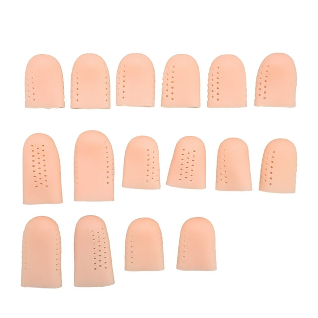 Dedil de silicona suave y resistente al desgaste con diseño de agujeros Protectores de dedos de silicona Cubiertas para dedos