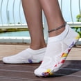 thumbnail image 5 of pwidon Barefoot Water Shoes for Women Breathable Knit Quick Dry Five Toe Minimalist Beach Swimming Pool Yoga Aqua Sock Footwear White 36, 5 of 5