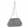 thumbnail image 2 of YIFEI Women Rhinestone Evening Underarm Bag Crystal Clutch with Detachable Strap Sparkling Purse for Wedding Party, 2 of 5