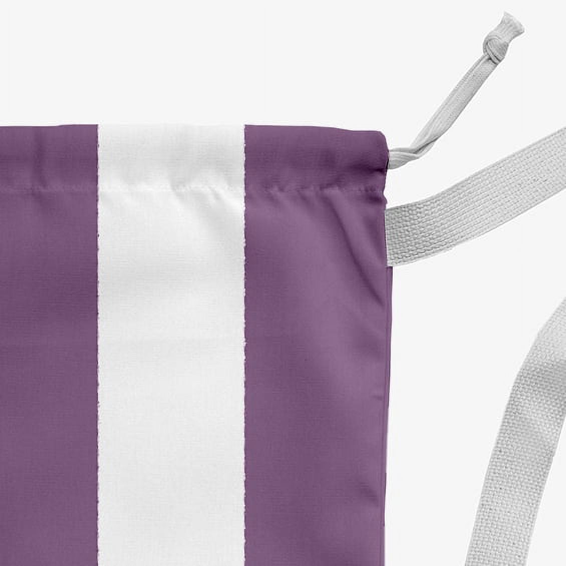 Simply Daisy Noel on a Stripe 18 x 29 inch Lavender Laundry Bag