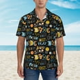 thumbnail image 2 of Disketp Hawaiian Shirts for Men,Basketball Print Mens Casual Short Sleeve Button Down Shirts Beach Shirt, 2 of 7