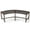 Bronze Arc-Shaped, variant on Ktaxon 39.3in Outdoor Metal Backless Bench, Slatted Seat, Weatherproof Bench for Patio Garden, Black