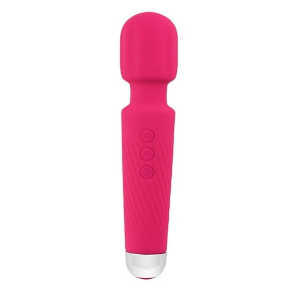 Centerel Massager Wand Vibrator with 20 Modes 8 Vibration,Rechargeable Vibrator Wand Waterproof Body Massager-Rose Red