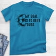 thumbnail image 2 of My Goal Is To Deny Yours Soccer T-shirt, Unisex Men's Shirt, Soccer Football Goalie Athlete Sports, Heather Blue, Medium, 2 of 6