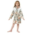 thumbnail image 6 of FORMRS Niños Bathrobe Unisex Hooded Robe Soft Plush Pajamas Sleepwear, Size 10-12T, Mountain Pattern, 6 of 7