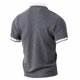 thumbnail image 3 of Camisas de Manga Corta de los Hombres Casual Color Sólido Lapel Top, Blusa de Verano de Nylon para el Uso Diario, 3 of 8
