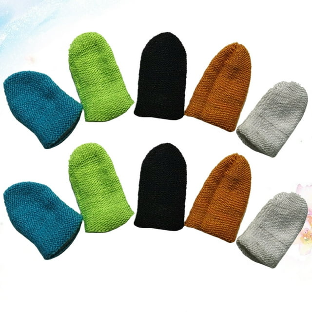 CIMAXIC 10Ud Finger Sleeves Para Juegos Accesorio Antisudor Antideslizante Multicolor
