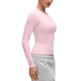 thumbnail image 4 of CRZ YOGA Softembrace Long Sleeve Shirts for Women Casual Tops Soft Basic T-Shirts, 4 of 6