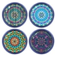 thumbnail image 2 of WIRESTER 4pcs Set Bohemian Mandala Ceramic Cork Wine Bottle Stopper Wine Corks Crafts, 2 of 7
