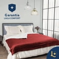 thumbnail image 3 of Cobija Cobertor Aborregado King Laila Comfort Frazada Ultra Suave 100% Microfibra de Poliéster Rojo, 3 of 9