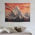 thumbnail image 4 of ONETECH  Mountain Tapestry, Evening South High Hill Above the Sky Colorful Nepal Everest Photo, Wide Wall Hanging for Bedroom Living Room Dorm,Bluegrey Salmon, 4 of 7