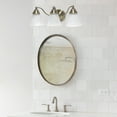 thumbnail image 6 of Lalia Home 3 Light Curved Metal and Alabaster White Glass Shade Vanity, Antique Brass, 6 of 7