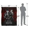 thumbnail image 5 of Elvis Presley Blanket, 50"x60", Comeback Performance Silky Touch Sherpa Back Super Soft Throw Blanket, 5 of 5