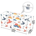 thumbnail image 3 of Bird Silhouette and Clouds Acrylic Pencil Pen Holder Cup 4 Compartments Desktop Organiser 7.87"x2.78"x3.54", 3 of 7
