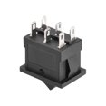 thumbnail image 4 of Interruptor de palanca mini barco interruptor de palanca negro para barco coche marino 6 pines ON/OFF/ON AC 250V/6A 125V/10A, 2 piezas, 4 of 4
