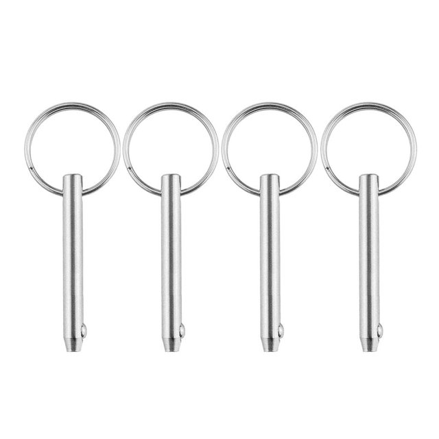Pin de liberación rápida de grado marino de 4 piezas de material acero inoxidable 316 para cubierta de Bimini de barco, hardware marino de , 5 Sharpla Pasador de liberación rápida para barcos