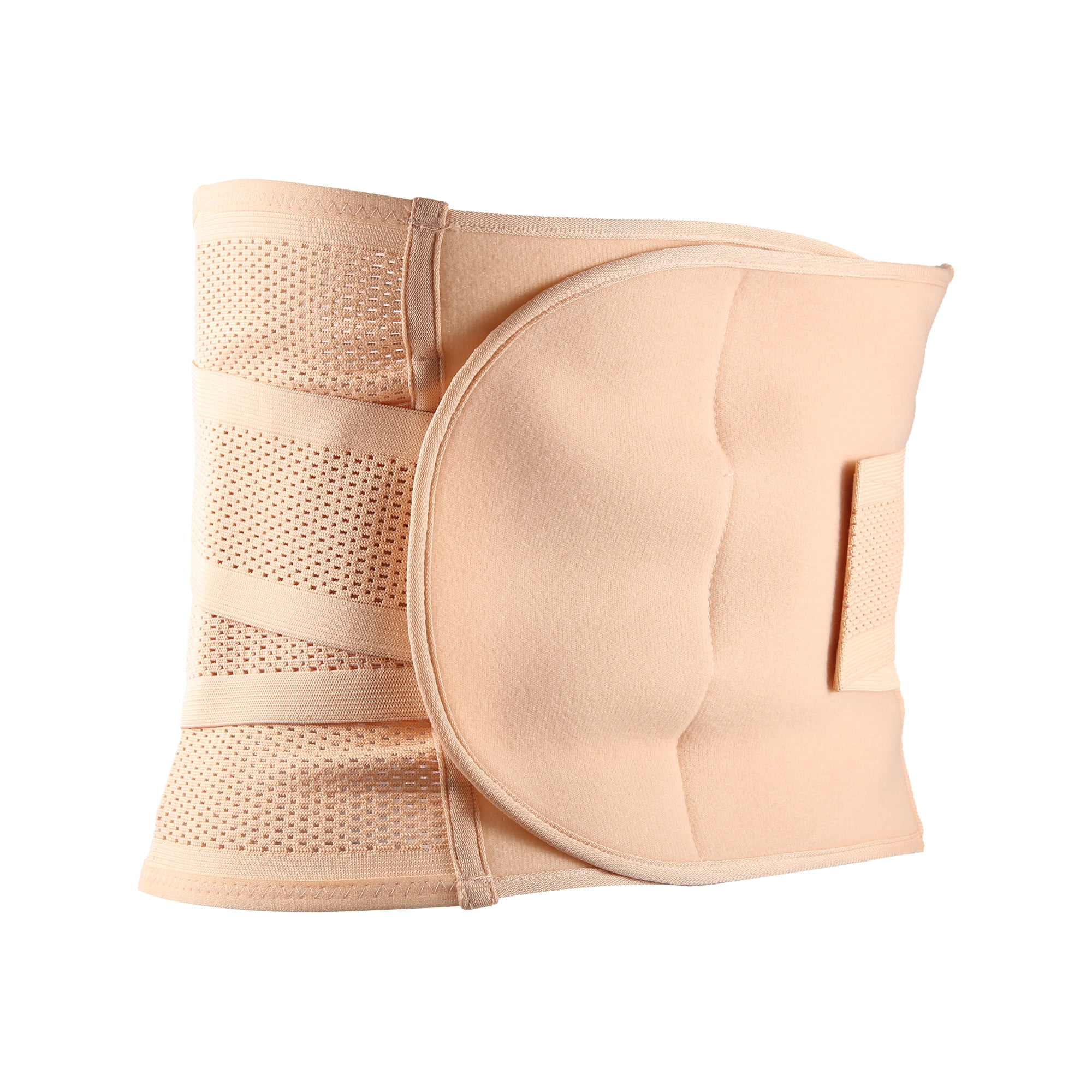 Unique Bargains Men's Abdominal Slim Belt Adjustable Waist Tummy Control Belt Beige XXL