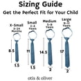 thumbnail image 5 of Otis & Oliver Floral Boys Tie, Orange Child Necktie (Newbury, 2-4 year), 5 of 5