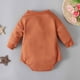 thumbnail image 5 of Body De Bebé Canastilla Onesies Para Niños Pequeños Otoño Primavera Niñas Niños Lindo Mameluco Manga Larga Botón Sudadera Mono Marrón Odeerbi  LM103-6243, 5 of 8