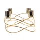 thumbnail image 1 of Houderco Portavelas De Hierro Dorado Para Romántica En Bodas Y Centros De Decorativos, 1 of 6