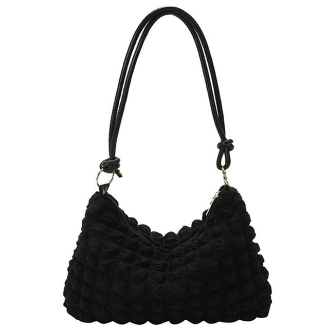 MesaSe Sacs à Main Décontractés pour Femmes, Sac en Toile Plissée, Sac de Magasinage Simple pour Femmes