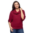 thumbnail image 5 of Womens Cowl Neck Sweater Top, 5 of 11