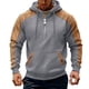 thumbnail image 2 of pstuiky camisas de manga larga para hombre, Pantalón corto informal de color liso para hombre, para exteriores, con bolsillo, cremallera y manga larga con capucha top de hombre xxl, 2 of 5