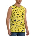 thumbnail image 2 of Uemuo Blue Spots Pattern Men's Sleeveless T-Shirt,Muscle Athletic Tank Top, Moisture-wicking Quick-dry Breathable Classic Tee Top for Gym Run Outdoor Sports-3X-Large, 2 of 8