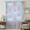 Blue, variant on Pink Castle Sheer Curtains 45 Inches Long for Bedroom, Balloon Modern Art Stars Moon Light Filtering Privacy Drapes, Breathable Semi Sheer Short Window Treatment for Kitchen Cafe Bathroom