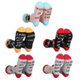 thumbnail image 4 of C Mujeres Niñas Novedad Refranes divertidos Calcetines largos Dibujos animados para gato Perro Temática Casual Linda Tobillera Medias para amantes de los animales Regalos de Navid, 4 of 5
