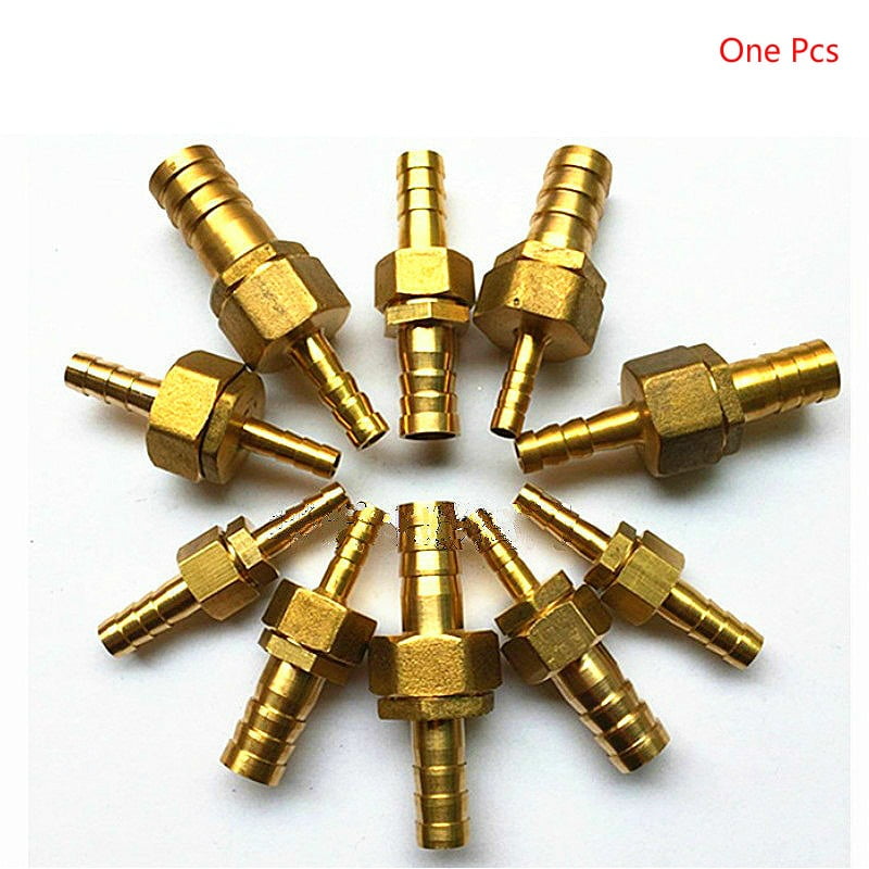 Hose Barb 6/8/10/1219mm Brass Barbed Pipe Fittings Coupler Connector Adapter Variable Diameter