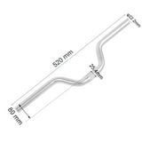 Cintre De Vélo Aluminium – 25.4mm X 520mm, Riser, Pour Fixed Gear/VTT