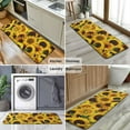 thumbnail image 6 of Green Leaf Sunflower Pattern Kitchen Rug Mat,Kitchen Runner Rugs Non Skid Washable,Decorative Kitchen Floor Mats for Kitchen,Sink,Laundry,17"x47.2", 6 of 7