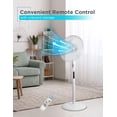 thumbnail image 4 of Black & Decker Ventilateur sur pied de 16 pouces avec télécommande, blanc, 4 of 7