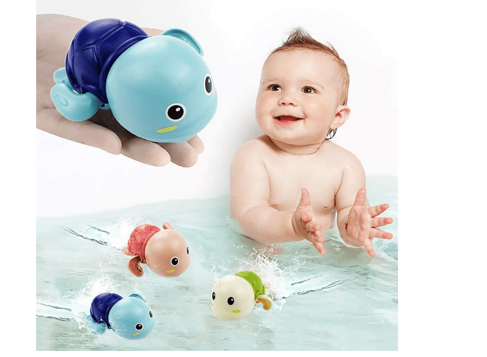 Wind-up Swimming Animal Toy Child Baby Boy Girl Bath Time Clockwork Float-JT 