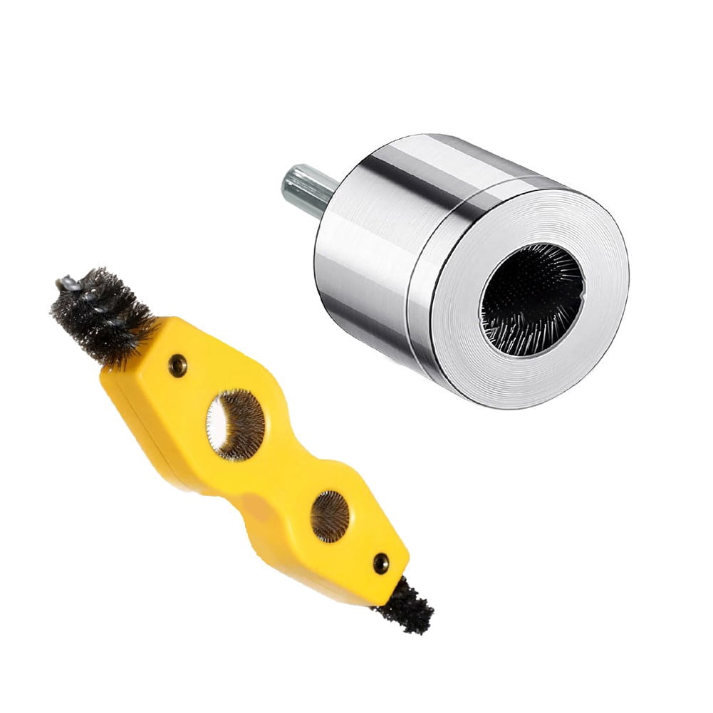Copper Pipe Cleaner for Drill 15+22Mm Plumbing Cleaning Metal Tube Battery Brush 15Mm+22Mm